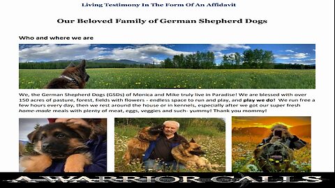 REPUGNANT RCMP/SPCA STEAL 43 GERMAN SHEPHERDS / POWERFUL SOLUTION SHOWN TO WORLD