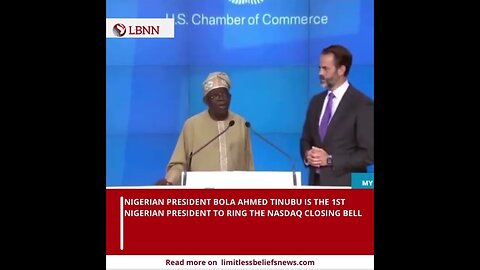 Nigerian President Tinubu Rings Nasdaq Closing Bell in New York | Global Financial Milestone 🇳🇬🔔