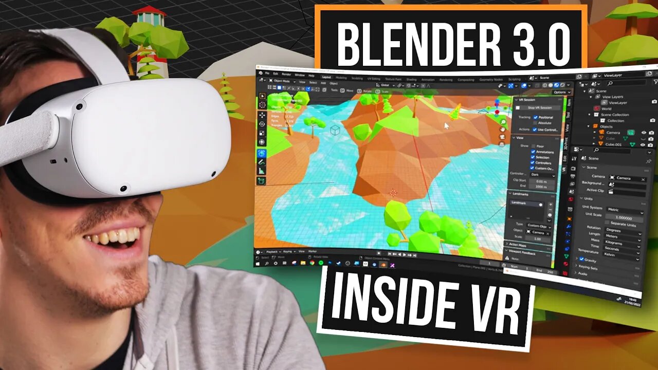 How To Setup Blender 3.0 To Use In VR Quest 2 & Steam VR