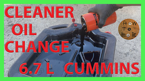 Less Mess Oil Filter Change in a 6.7L Cummins
