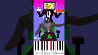 Help the Cameraman choose Left or Right (@BigTastyAnimations) Skibidi Toilet - Octave Piano Tutorial