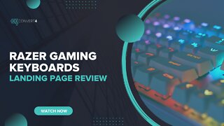 Razer Gaming Keyboards Landing Page Review