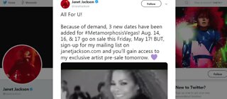 Janet Jackson adds 3 dates