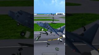 Crashing MC-130 into Vehicles | Turboprop Flight Simulator #shorts