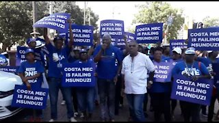 SOUTH AFRICA - KwaZulu-Natal - DA lead picket in PMB (Video) (rUp)