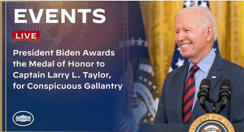 President Biden Awards the Medal of Honor to Captain Larry L. Taylor, for Conspicuous Gallantry