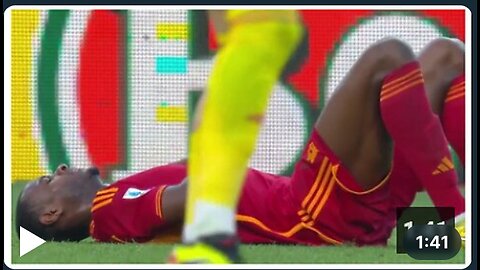 AS Roma defender Evan Ndicka collapsed on the field - 15th April 2024