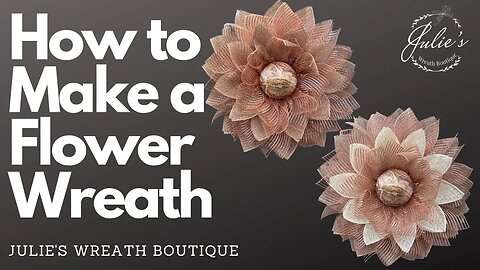 How to Make a Flower Wreath | Fall Wreath | DIY Fall Wreath | How to Make a Wreath