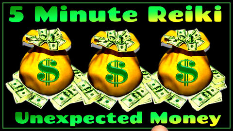 Reiki l Attract + Receive Unexpected Money✨ 💰✨💰✨ l 5 Minute Session l Healing Hands Series ✋💚🤚