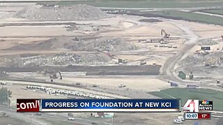 Progress on foundation at new KCI
