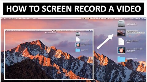 How to SCREEN RECORD a Video Using The 'Screenshot Application' On A Mac Computer - Basic Tutorial
