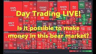 Day Trading LIVE!! Stock markets continue to Crash - Will there be a bounce?