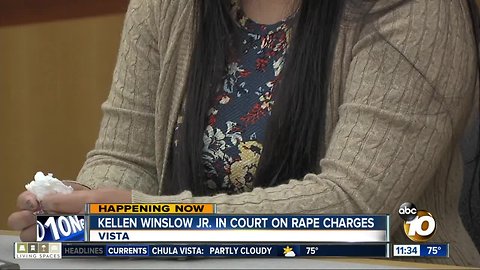 Accuser testifies in hearing Kellen Winslow Jr. rape case
