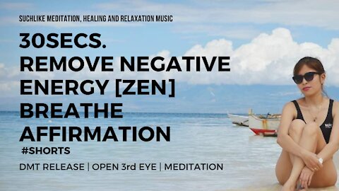 ⏰30secs. Remove Negative Energy | Zen | Breathe Affirmation Meditation DMT Release