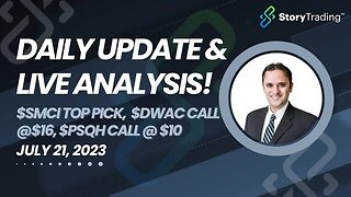 Daily Update & Live Analysis: $SMCI Top Pick, Update $DWAC call @$16, $PSQH call @ $10, Q&A, & more!