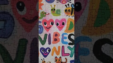 Good Vibes Only! #puzzle #goodvibes #shorts #jigsawpuzzles @soonness