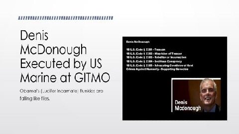 Q! US Marine Executes Denis McDonough at GITMO