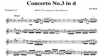 J.S. Bach Concerto No. 3 in D - Alison Balsom (C Trumpet)