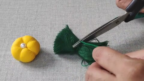 Amazing Hand making flower design trick | Very Easy Hand Embroidery flower design idea