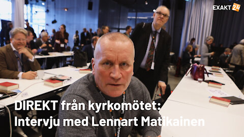 Intervju med Lennart Matikainen från AfS om första dagen i kyrkomötet