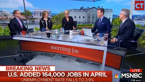 MSNBC Commentator Makes Painful Admission About Trump After Unemployment Hits 18-Year Low