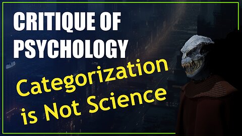 Critique of Psychology: Categories Are Not Scientific