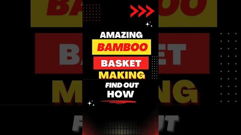 Amazing Basket Making 🫢 #shorts #Shorts #bamboo basket #diy