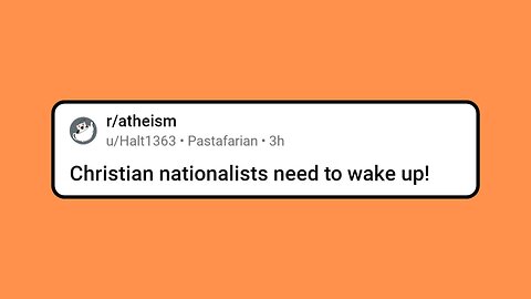 Christian nationalists need to wake up!