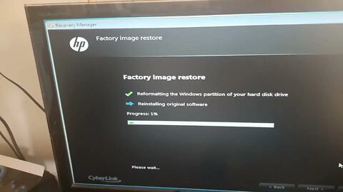 Will the Nice HP ProDesk Business Desktop PC computer i5-4590s restore windows? or be nuked