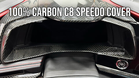 C8 Corvette Carbon Fiber Speedometer Cluster Trim Cover #c8 #corvette #carbonfiber #carinterior