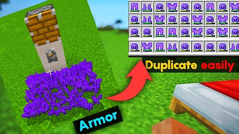 Armor duplication glitch in minecraft PE (armor dupe) |How to duplicate armor in minecraft PE 1.17.