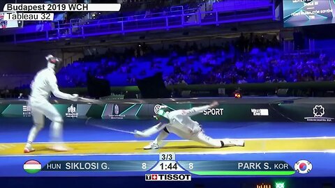 Epee Fencing - Strategies - 3 Step Toe Hit! | Siklosi G vs Park S