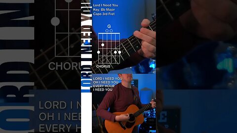 Lord I Need You by Matt Maher Acoustic Guitar Tutorial Lesson #worship songs #worshiptutorials