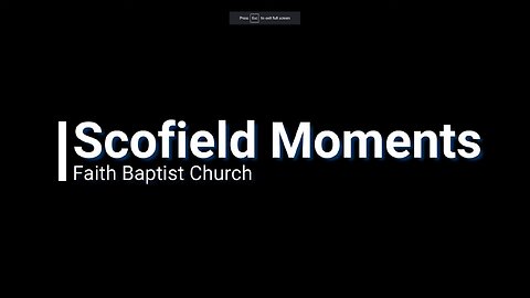 Scofield Moments | #6