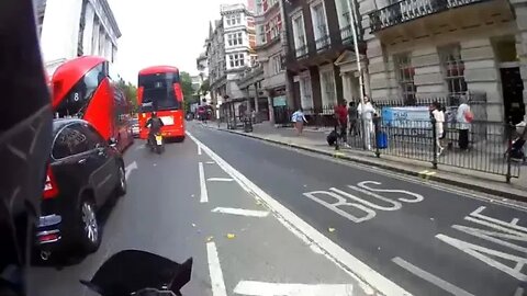 Motorbike Ride Through London City Streets ASMR