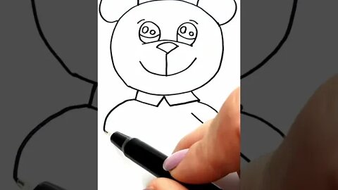 How to draw and paint Starbucks Bear Kawaii #shorts