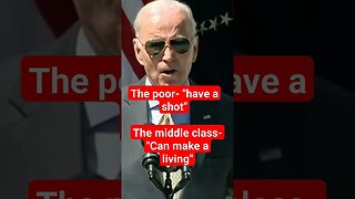 Joe Biden admits he wants the rich to do "very well" while only giving the poor "a shot"! #joebiden