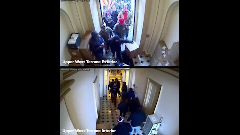 Jan 6 Video Shows Capitol Police Officer Waving Protesters In