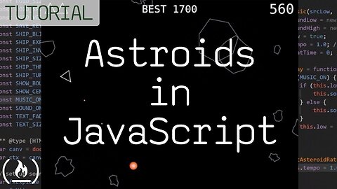 Code Asteroids in JavaScript (1979 Atari game) - tutorial
