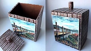 DIY Handmade box idea | Easy box crafting | Box from cardboard