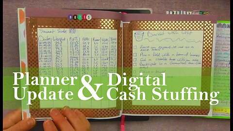Planner Update & Digital Cash Stuffing - Also More Stickers