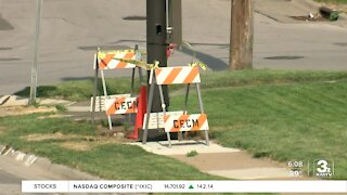 Pole installed in middle of sidewalk on 55th and Poppleton leaves neighbors frustrated