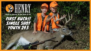 First Buck Down! A Hunt He Will Never Forget. #huntwithahenry