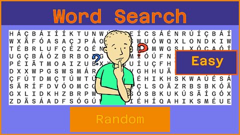 Word Search - Challenge 08/18/2022 - Easy - Random