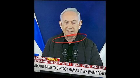 Mask on Benjamin Netanyahu