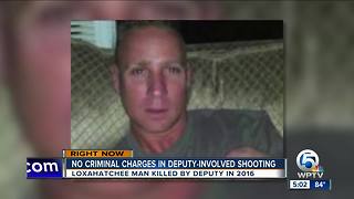 No criminal charges in deputy-involved shooting
