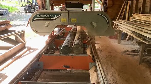 Norwood MX34 sawing cedar