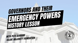 Governor's Emergency Powers history lesson