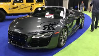 Custom exotic cars at the Detroit Autoshow