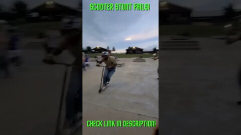 Scooter Stunt Fails! Amazing #Shorts #YoutubeShorts #ExtremeSports #Scooter #Scooters #ScooterFails
